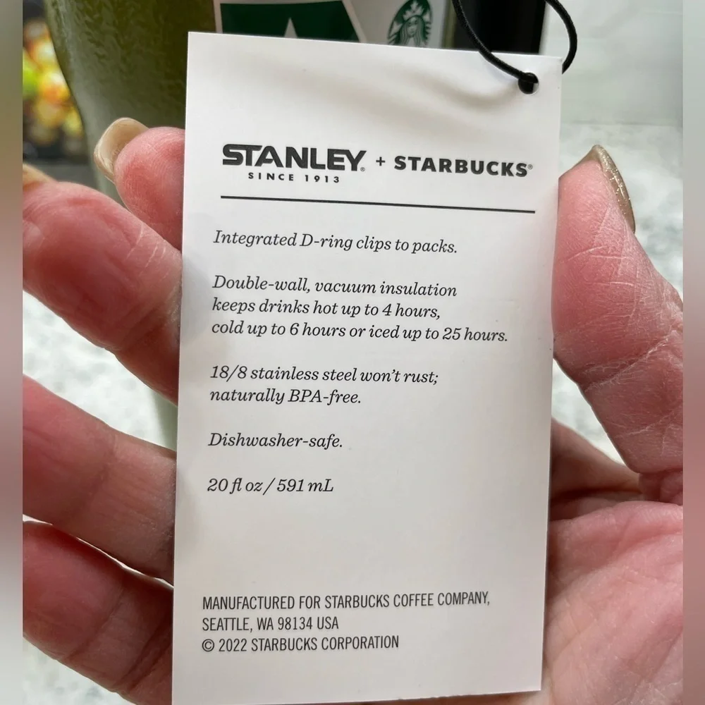 Starbucks x Stanley Limited Edition Military Commitment Tumbler, 20 0z.NWT. Rare